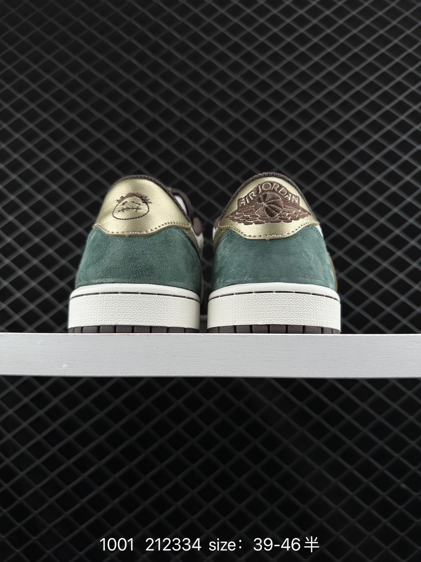 fragment design x Travis Scott x Nike Air Jordan 1 Low OG SP”Black/Green Toe“